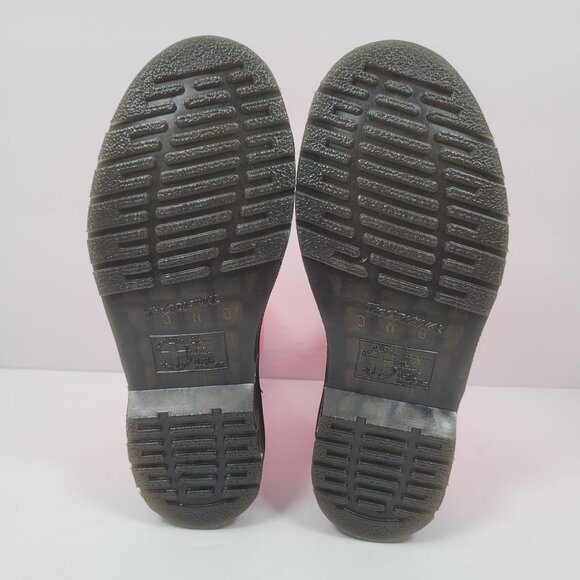 Dr. Martens Women's Pink Smooth 1460 Leather Lace Up Boots US Size 6 NWOT - Picture 8 of 10